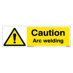 SUNSIGNS  Caution Arc Welding Signages Size 600x200 mm HP Print + Vinyl, SN0128-picture-25
