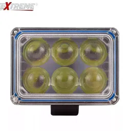 AllExtreme EX6FO2P 6 LED Fog Light Bar Waterproof High Beam Off Road Driving Work Lamp for Motorcycle and Cars (18W, White Light, 2 PCS) image 2