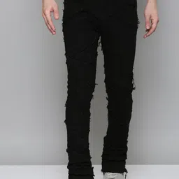 WAIMEA Men Hollywood Bootcut Highly Distressed Stretchable Jeans image 1