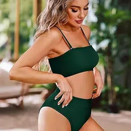 LUXESTYLE Strapless Swim Bikini Set image 3