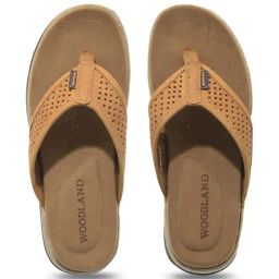 Woodland Men's Brown Thong Sandals-picture-1
