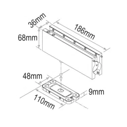 OZONE Self-Closing Patch Fitting Up to 100 Kg Weight Capacity Tan Brass Finish, OCFH-100 STD TAN BRASS image 2