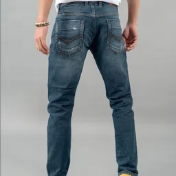 Rookies Men 1 Low-Rise Mildly Distressed Light Fade Stretchable Jeans image 4