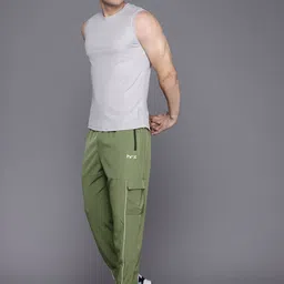 HRX by Hrithik Roshan Men Regular Fit Training Track Pants image 2