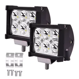 Allextreme EX18WF2 6 LED Fog Light Super Bright Spot 76.2 mm (3 Inch) Flood Beam Driving Lamp for Motorcycle Cars Bikes & SUV (18W, White Light, 2 Pcs)-picture-16