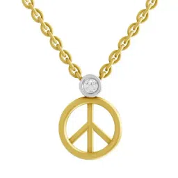 SPARQ Lab Grown Diamond 925 Sterling Silver Yellow Gold Necklace for Women-picture-10