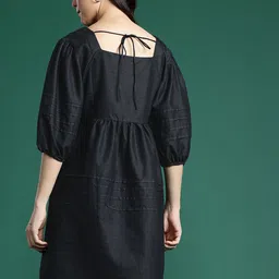 DressBerry Chambray A-Line Mini Dress image 4