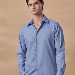 Aldeno Geometric Printed Spread Collar Standard Regular Fit Pure Cotton Casual Shirt-picture-10