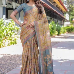 ALMAARI FASHION Ethnic Motifs Pure Cotton Handloom Jamdani Saree-image-92