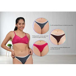 ORLIZEA Set Of 3 Cotton Blend Thongs image 2