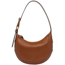 Fossil Harwell Brown Solid Medium Hobo Handbag-picture-45