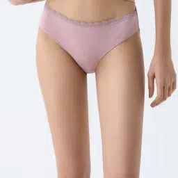 Superstar by Westside Dusty Pink Cotton-Blend Bikini Briefs - Pack of 2 image 2