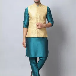 B BEN Men Green Kurta Sets image 5