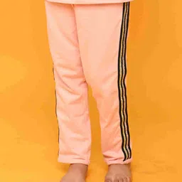 Anthrilo Side Tape Shimmer Embellished Joggers - Pink-picture-28