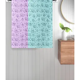 FABINALIV Set of 2 Multicolor Floral 300 GSM Cotton Kids Bath Towels (115X55 cm)-image-87