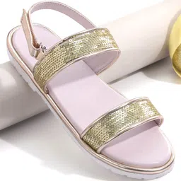 Pine Kids Velcro Closer Sandals with Sequence Design - Lilac-picture-21