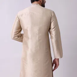 MAAHI FABS Men Floral Embroidered Thread Work Kurta image 4