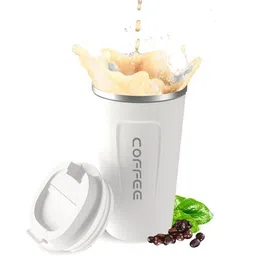 Style Homez White Single Stainless Steel Typography Double Wall Vacuum Water Bottle image 2