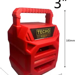 Techobucks 3D Bass Premium Design ,DJ Led Light Bluetooth, FM ,USB,SD , AUX with Bluetooth 5 W Bluetooth Speaker image 4