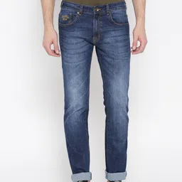 Pepe Jeans Men Blue Vapour Slim Fit Low-Rise Clean Look Stretchable Jeans-image-43