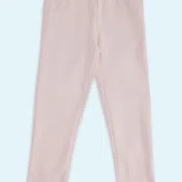 Pantaloons Junior Pink Cotton Regular Fit Leggings-picture-41