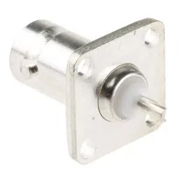 RS PRO 50 Ω Straight Flange Mount BNC Connector Bulkhead Fitting, 5464487 image 2