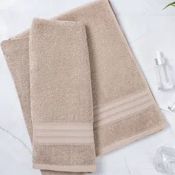 Layers Beige 1 Cotton 450 GSM Bath Towel-image-6