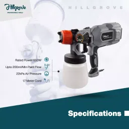 Hillgrove Double Acting Piston HVLP Paint Spray 550 W, HGCM824M1 image 3