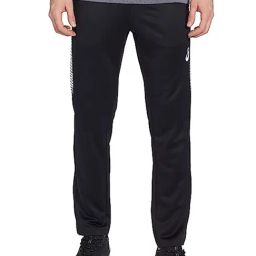 Asics Diagonal Stripes Black Regular Fit Sports Trackpants-picture-28
