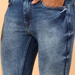 R.Code by The Roadster Life Co. Men Micheal Slim Fit Heavy Fade Stretchable Jeans image 5