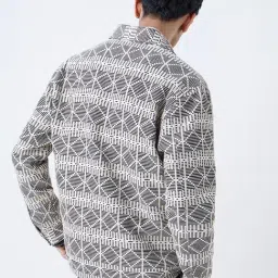 ETA by Westside Black Embroidered Relaxed-Fit Cotton Jacket image 2