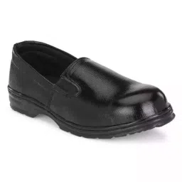 Armaduro Steel Toe Ladies Safety Shoes Low Ankle PVC Sole Black Leather Size UK 5, AD1014-picture-20