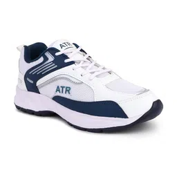 Spotwalk Men Leather Running Non-Marking Shoes image 3