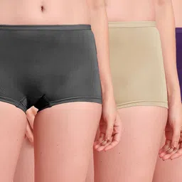 SHYAM SONS FLAIR Pack of 3 Mid-Rise Boy Shorts Briefs-picture-21