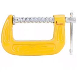 Malfah Enterprises 5 cm A3 Steel & Carbon Steel Yellow C-Clamp, DELI DL-G205 (Pack of 4)-picture-26