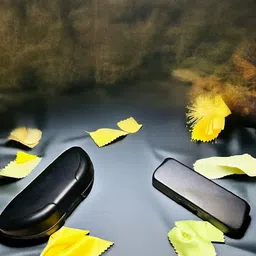 MARSH-X Unisex Grey Lens & Black Wayfarer Sunglasses with image 4