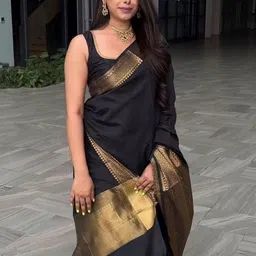 SP TEXTILE CLOTHES Woven Design Zari Art Silk Handloom Saree image 3