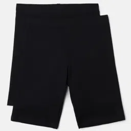 United Colors of Benetton Kids Black Solid Shorts (Pack Of 2)-picture-43