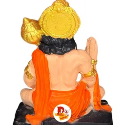DARIDRA BHANJAN Peach-Coloured Religious Idol Showpiece image 4