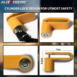 AllExtreme EXHDBL11 ‎SS Anti Theft Heavy Duty Disc Brake Lock with 8 mm Wheel Locking Pin image 2
