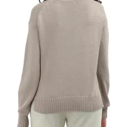 Calvin Klein Jeans Womens Solid Relaxed Fit Sweater image 2