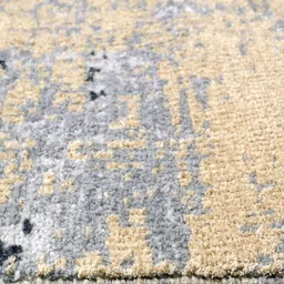 Saral Home Grey Abstract Anti-Skid Polyester Carpet image 5