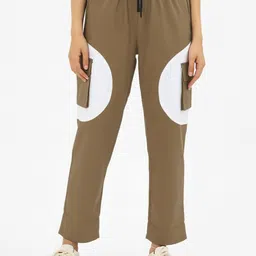 ADDYVERO Women Classic Loose Fit High-Rise Wrinkle Free Cargos Trousers-picture-24