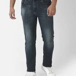 CRIMSOUNE CLUB Solid Washed Jeans- Blue-picture-14