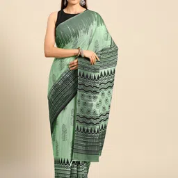 BUTA BUTI Floral Printed Pure Cotton Saree-image-84