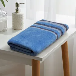LIBERTY TOWELS Blue & Blue 1 Striped 460 GSM Bath Towel-picture-23