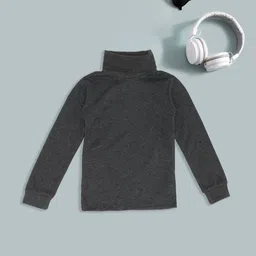 Pantaloons Junior Boys Ribbed High Neck Thermal Top-picture-30