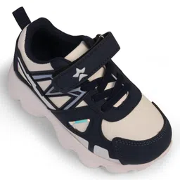 Cute Walk by Babyhug Sneaker Shoes With Velcro Closure - Navy Blue image 2