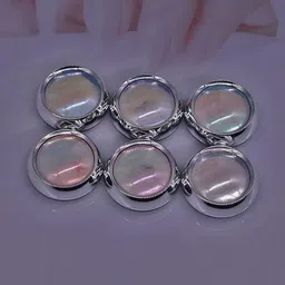 NAILWIND Set Of 6 White Pearl Chrome Nail Powder Set image 3