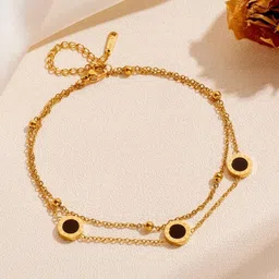 MYKI Women Gold-Plated Charm Bracelet-image-50